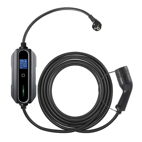 Mode2-GB/T Plugs Chargeur EV Portable avec écran LCD 6-16A Courant réglable