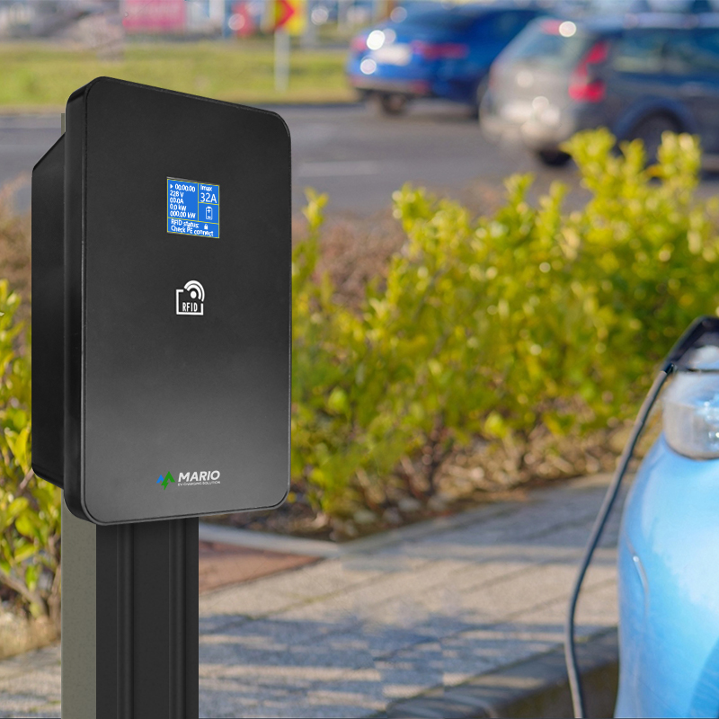 Chargeur de voiture GB Plug Small Wallbox 32A 7KW AC ev de haute qualité 