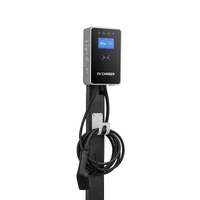 Chargeur EV mural 7KW/11KW/22KW avec prises simples de Type1, Type2 ou GB.