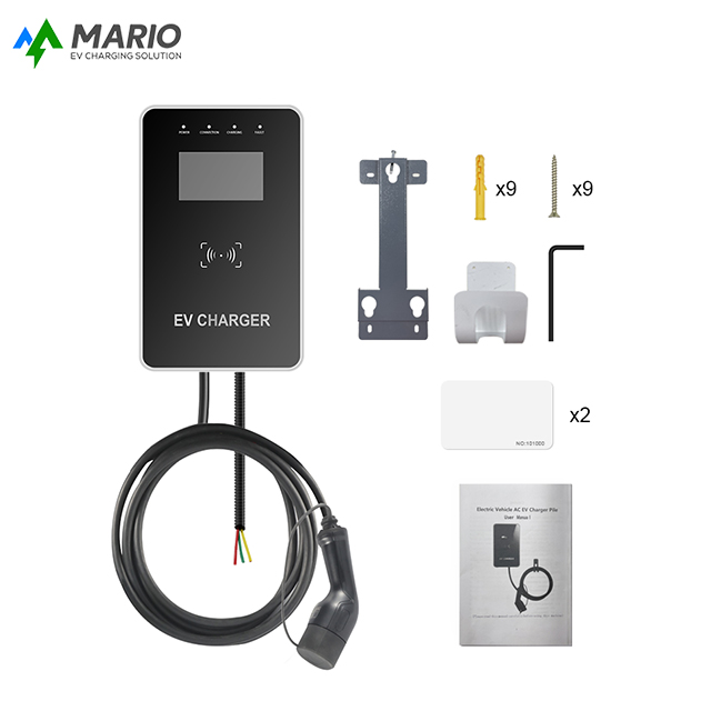 Fabricant chinois OEM Logo Type2 Chargeur mural triphasé 11KW EV